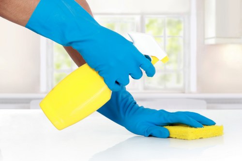Local technician treating a coffee stain on a sofa in Richmond Upon Thames